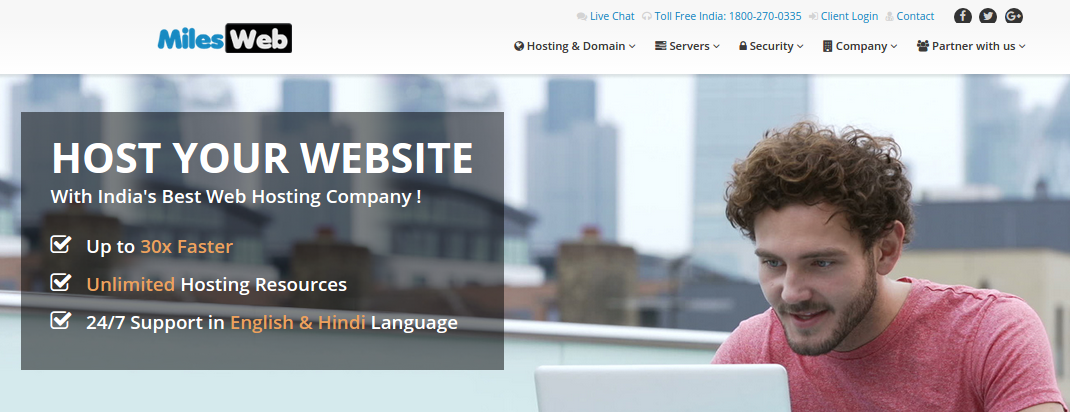 MilesWeb best web hosting service provider india