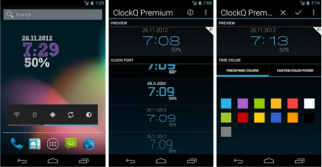 ClockQ Clock Widget for Android