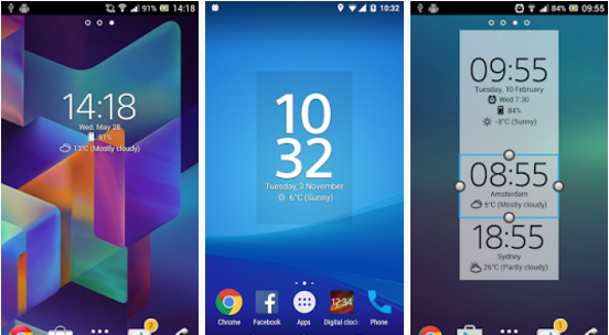 Digital Clock Widget Xperia for Android