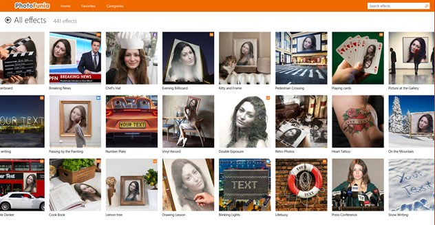 PhotoFunia - Best Photo Editing Apps for Windows 10