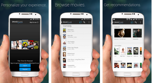 SnagFilms Free Movie Streaming App for Android