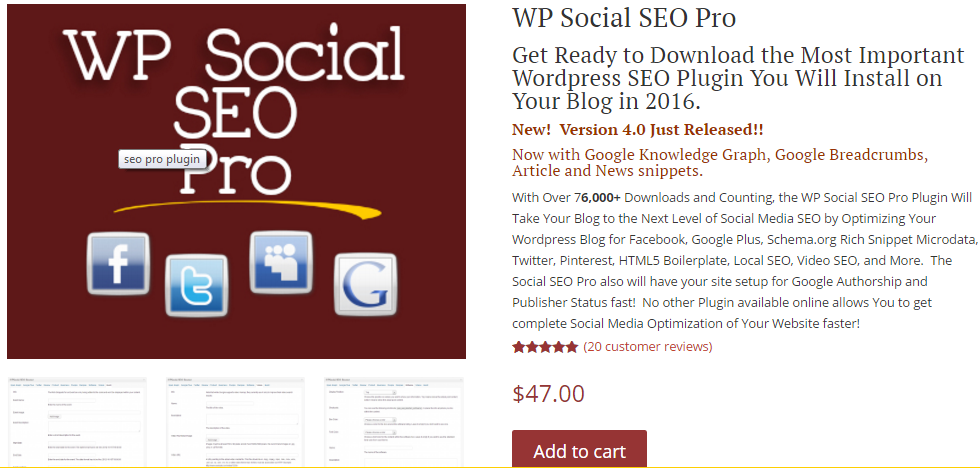 WP Social SEO Pro WordPress Plugin