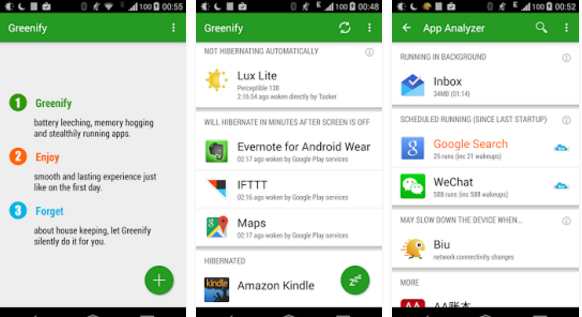 Greenify Rooted Apps for Android