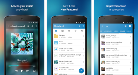 4shared free music download app for android