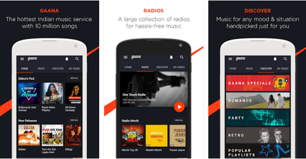 Gaana best mp3 music downloader app for android