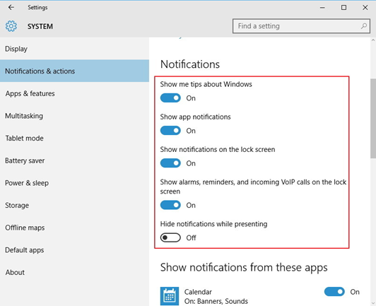 Banish Annoying Notifications Windows 10