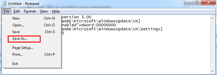 Editing Registry to fix Windows Update Error 0X80070057 solution