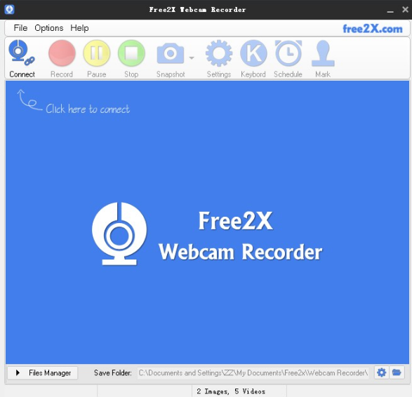Free2X Webcam Recorder software for windows