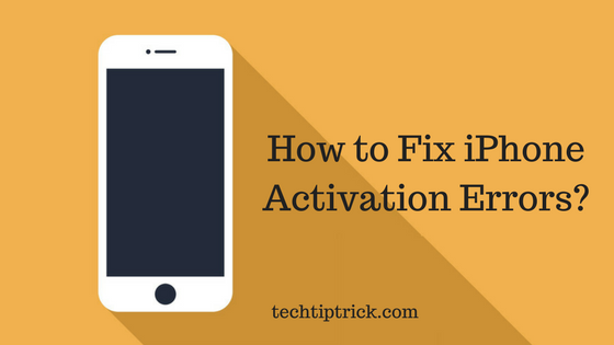 How to Fix iPhone Activation Errors