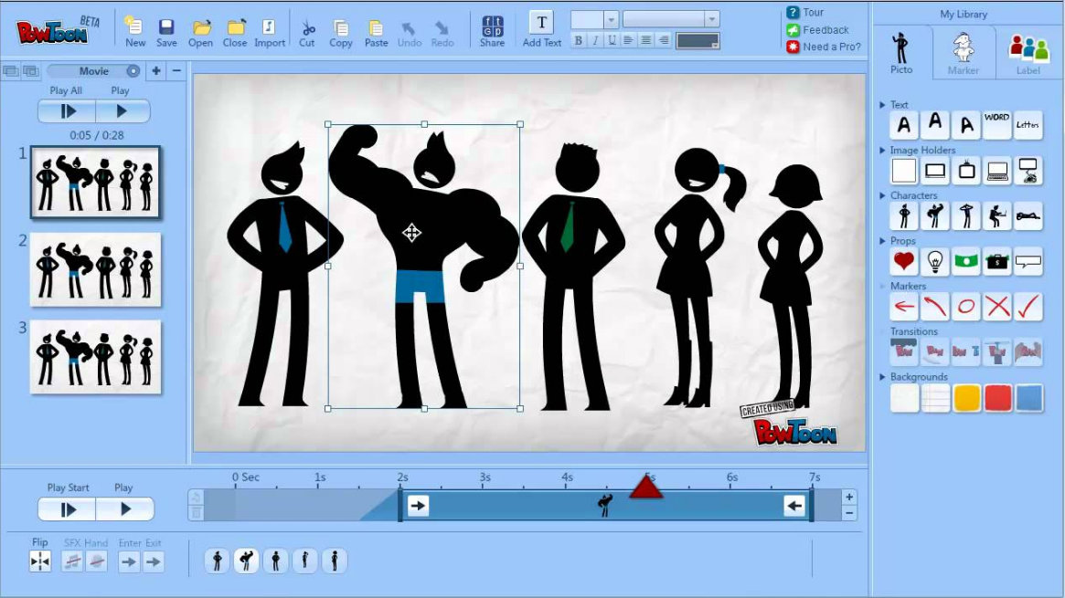 PowToon open source animation software