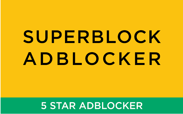 SuperBlock AdBlocker for Chrome free pop up ad blocker
