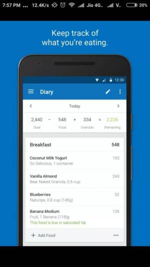 MY FITNESS PAL best android app