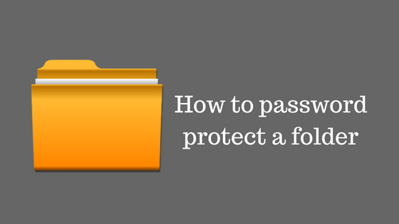 how to password protect a folder windows 10