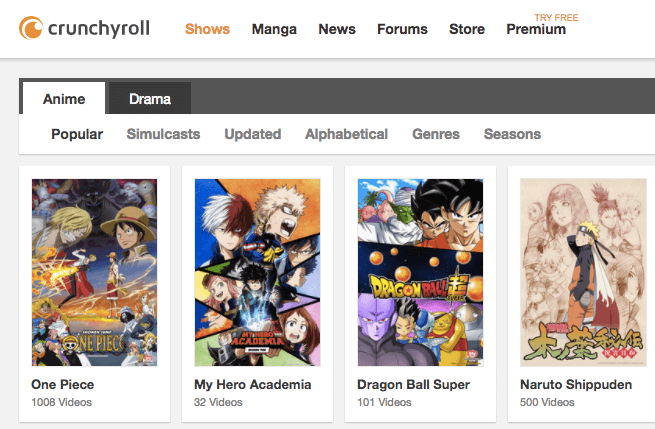 crunchy roll free anime streaming website