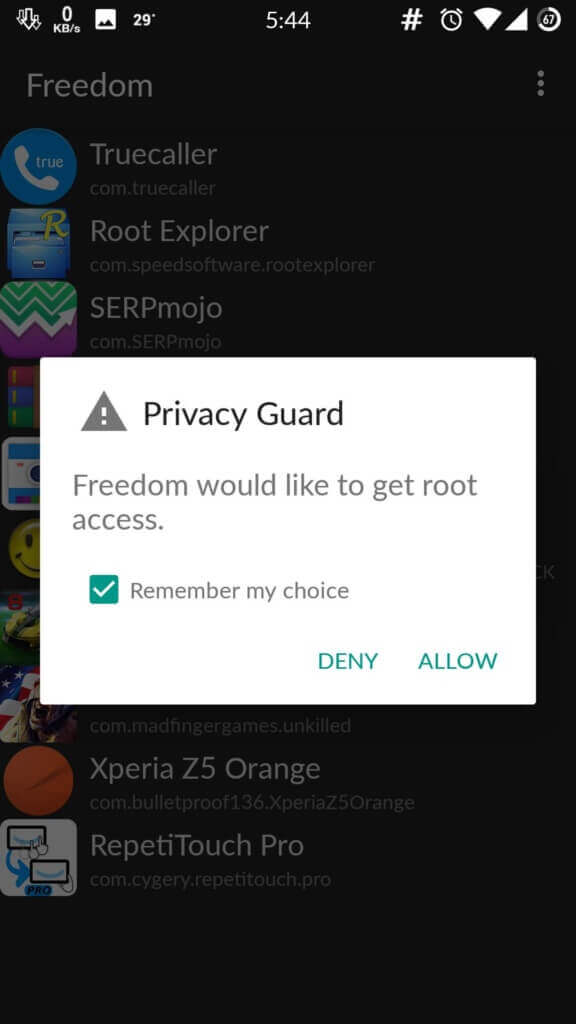 freedom app no root