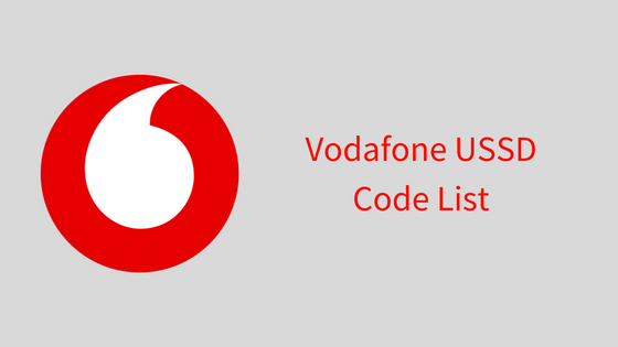 Vodafone USSD Code List