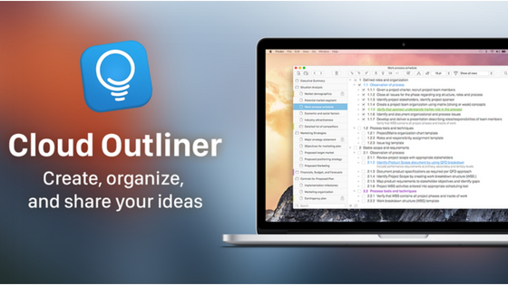 Cloud Outliner app