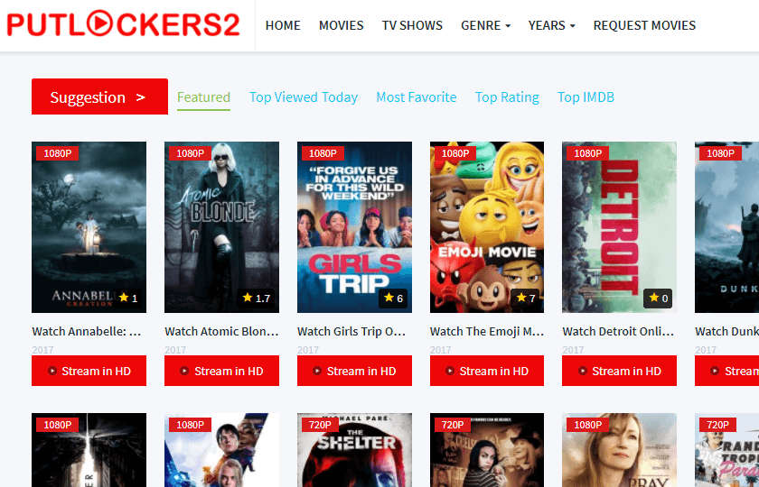 Putlockers2 Best Movie Streaming Sites