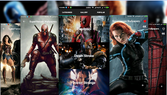 superhero wallpaper android app