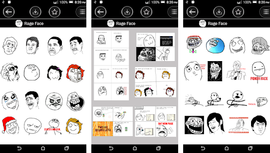 Rage Face Troll Face emoji apps for android