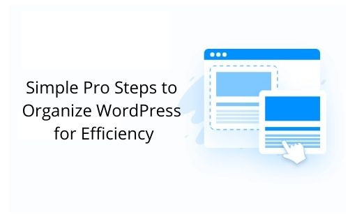 Simple Pro Steps to Organize WordPress for Efficiency