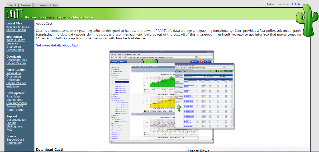 Cacti Network Monitoring Tool for Windows 10/7/8