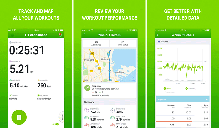 Endomondo iPhone running app
