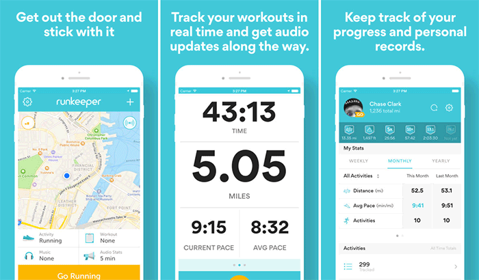 Runkeeper iPhone running app