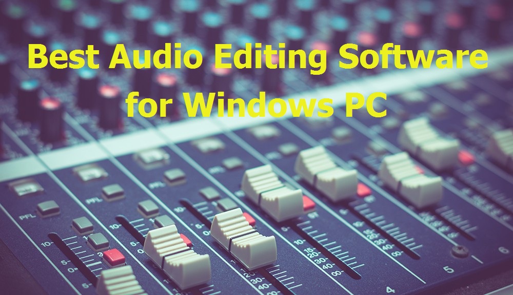 Sound Editing Software For Pc