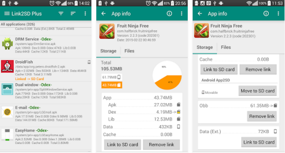 Link2SD Best Rooted Apps for Android Mobile