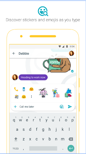 Stickers on Google Messenger Allo