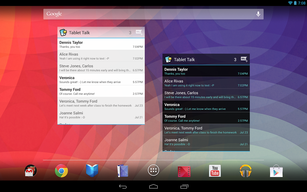 free text messaging apps for android tablets