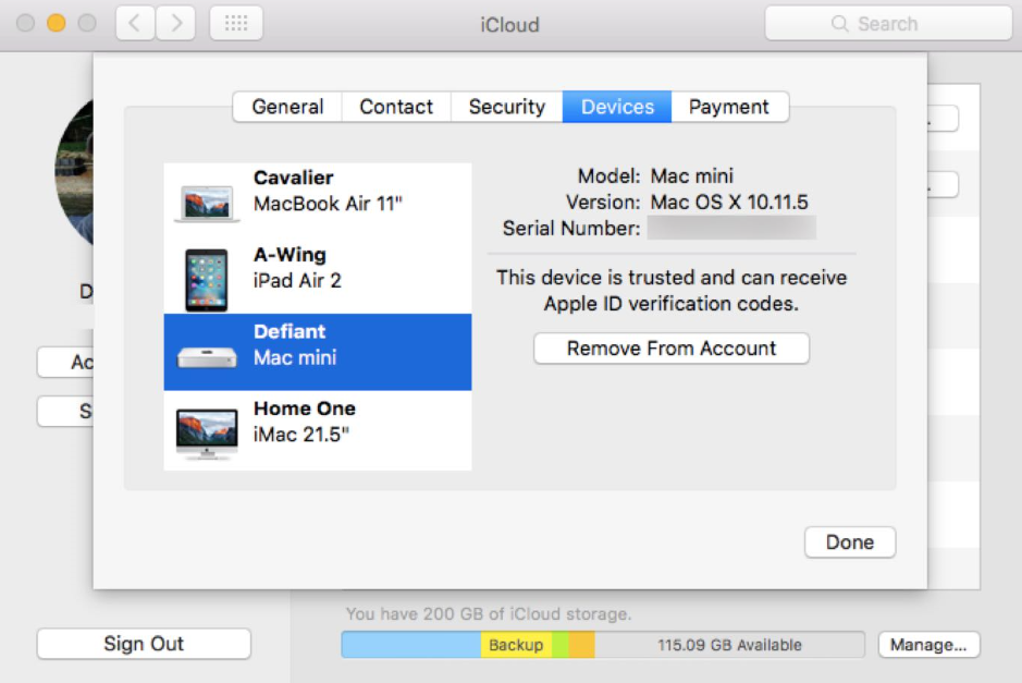 Two-factor authentication for Apple ID