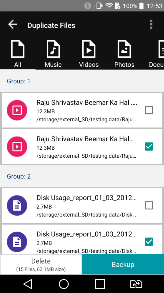 duplicate file android cleaner app