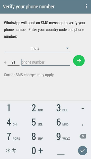 whatsapp number verification