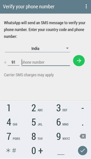 whatsapp verification code generator