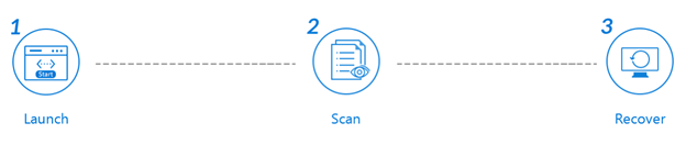 EaseUS Data Recovery process