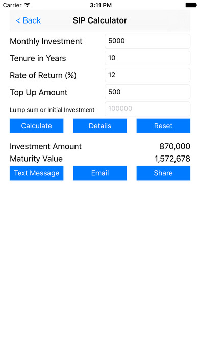 sip calculator ios app