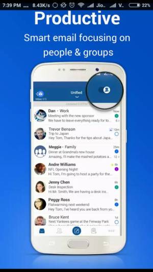 BLUE MAIL app