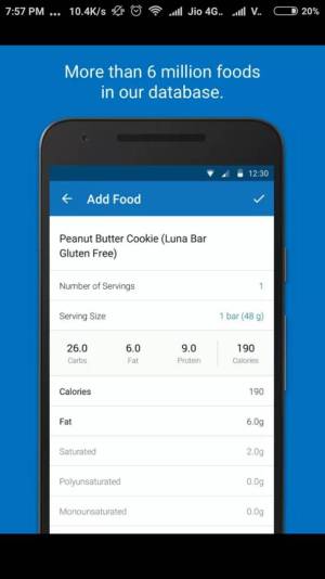 MY FITNESS PAL App 