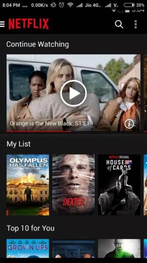 NETFLIX app