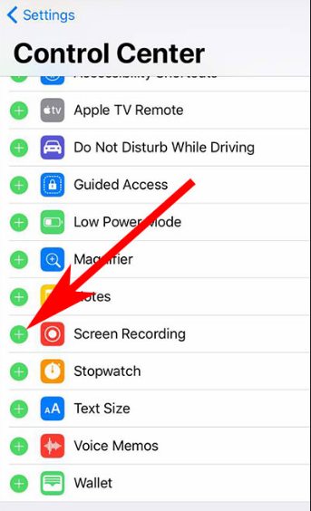 iPhone screen recording