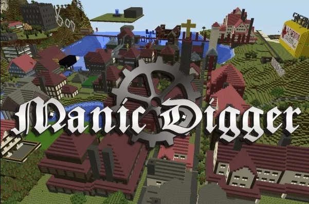 Manic Digger game like minecraft