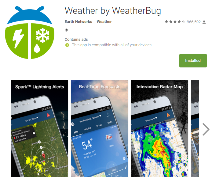 WeatherBug App