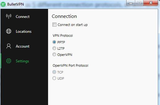 bullet vpn connection protocols