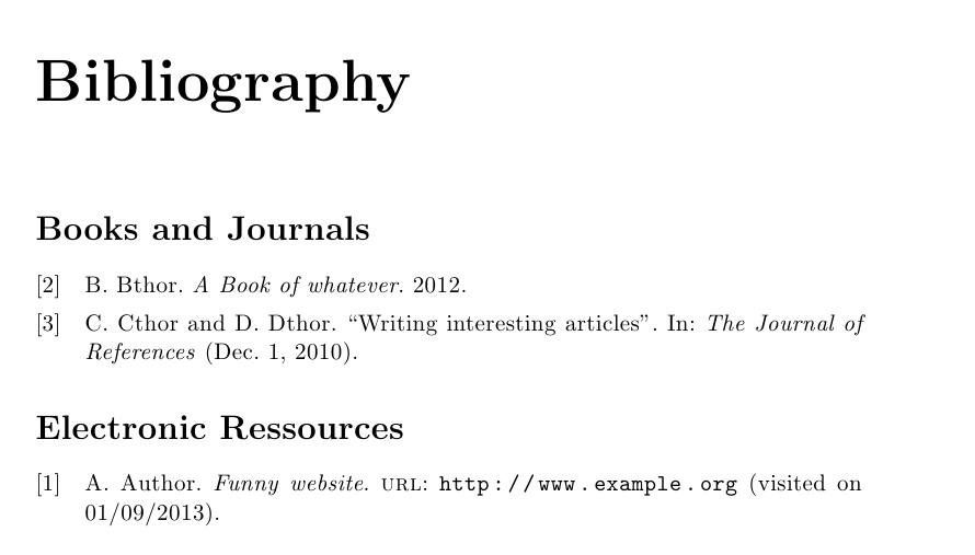 bibliography