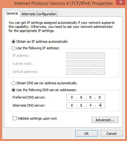 dns setting