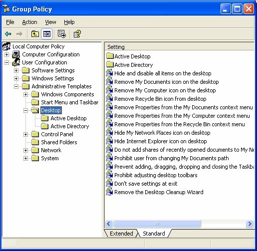 group policy editor