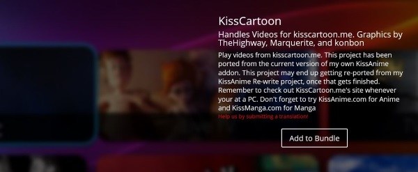 Kisscartoon Kodi Addon