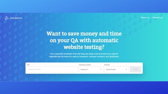 Comparium Automatic Website Testing Tool